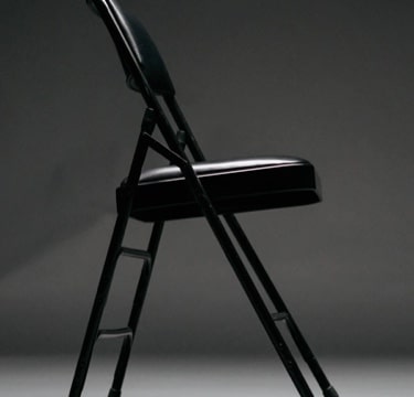 Modern white chair and table